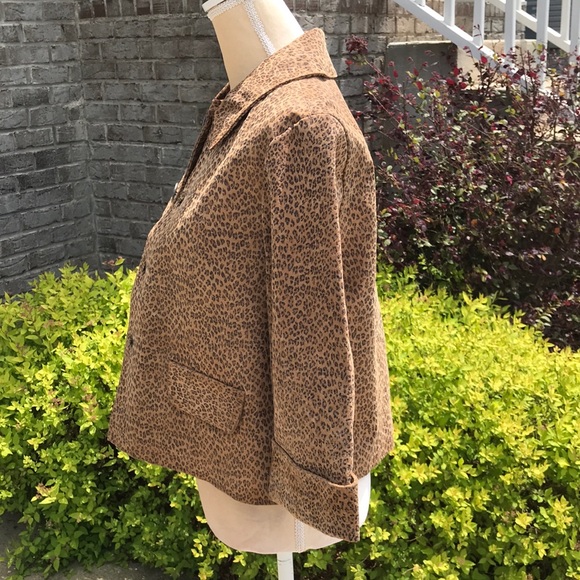 Live A Little Leather Leopard Print Jacket - Picture 3 of 8